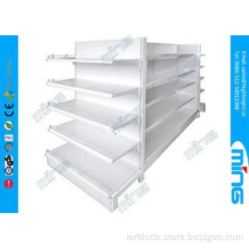 Double Sided Food Storage Retail Display Shelves , Heavy Du